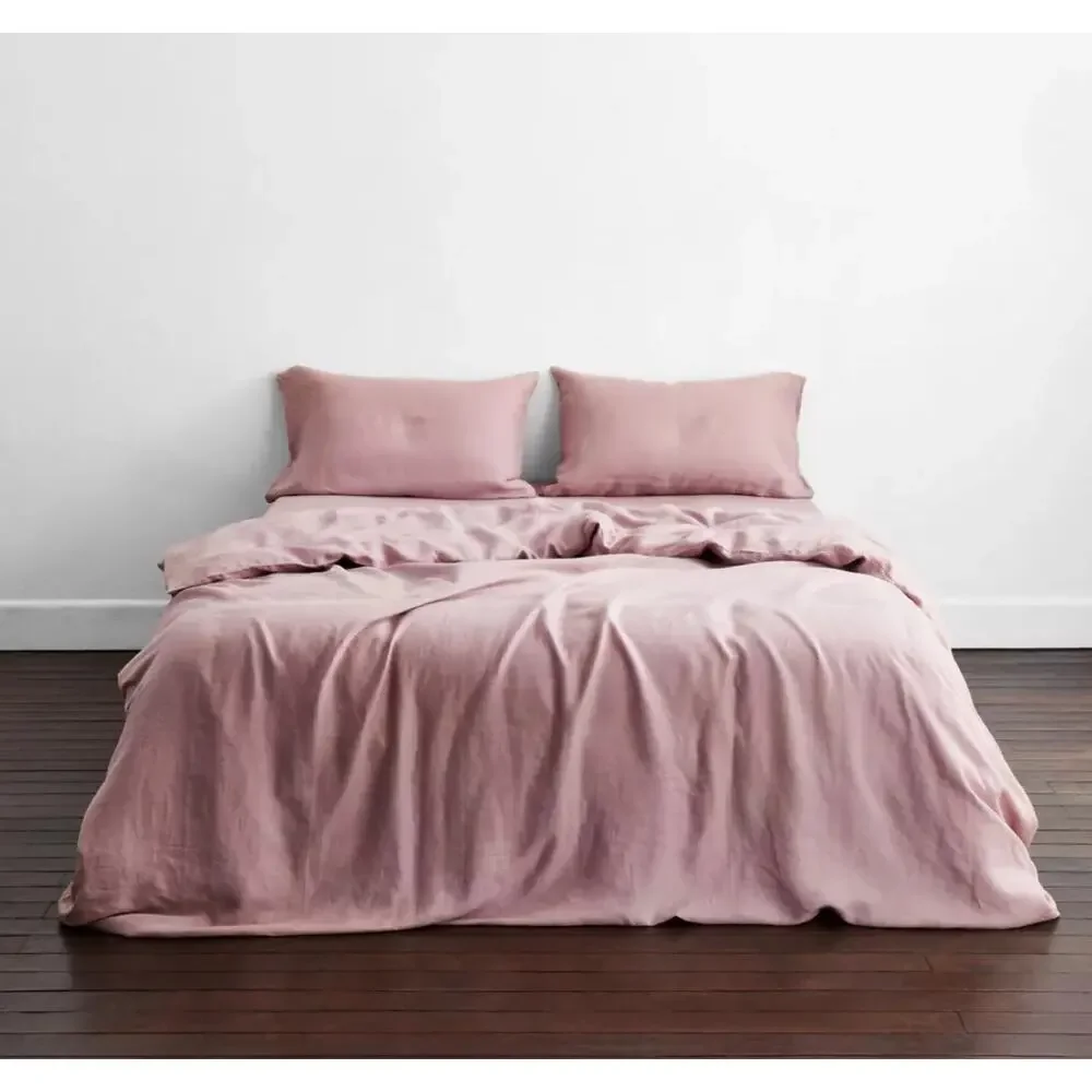 Gorgeous Bed Threads 100% French Linen King/Cal King Duvet - Lavender Blush